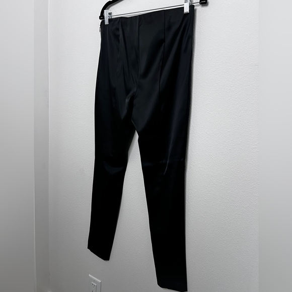 THEORY Satin Black Leggings Women’s Sz 10 - Picture 9 of 10